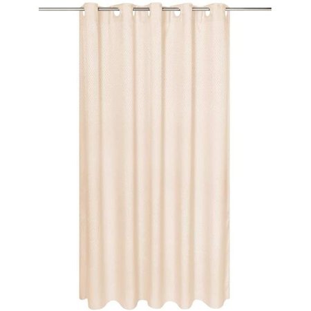 CARNATION HOME FASHIONS Carnation Home Fashions SCEZ-HX84-08 70 x 72 in. EZ-ON Grace Jacquard Polyester Extra Long Shower Curtain in Grey SCEZ-HX84/08